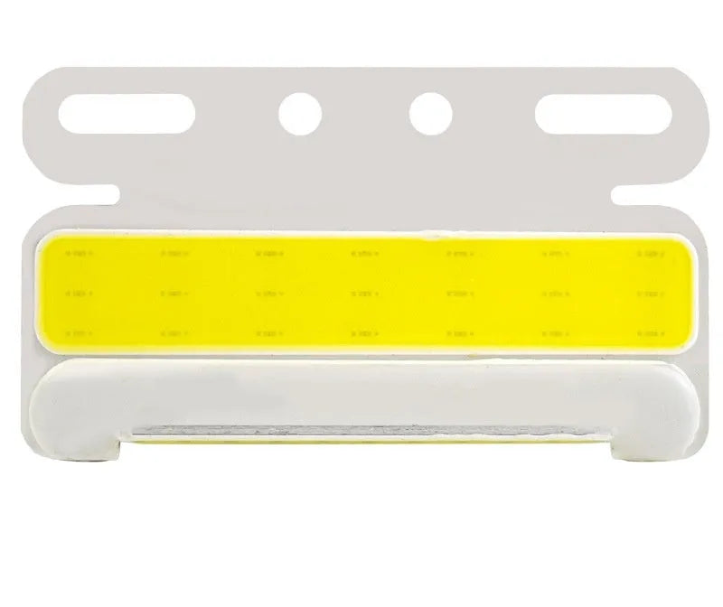 Waterproof aluminium housing COB LED truck side light for 12V and 24V systems in five colour options.