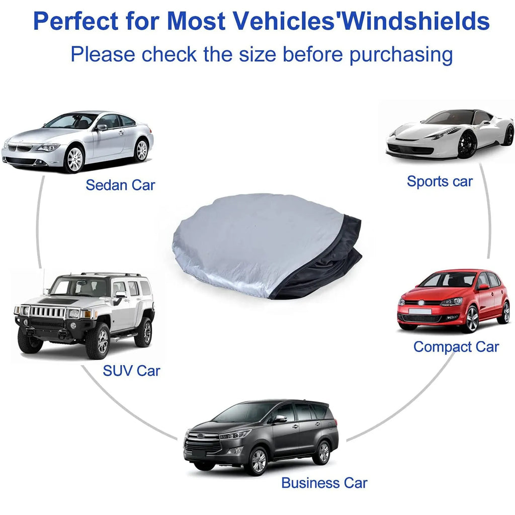 Car sun block made of silver tape for windscreen heat insulation and shade