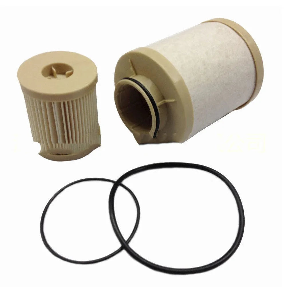 FD4616 diesel fuel filter for Ford F350 F550 trucks with 6.0L engine, showing dimensions.