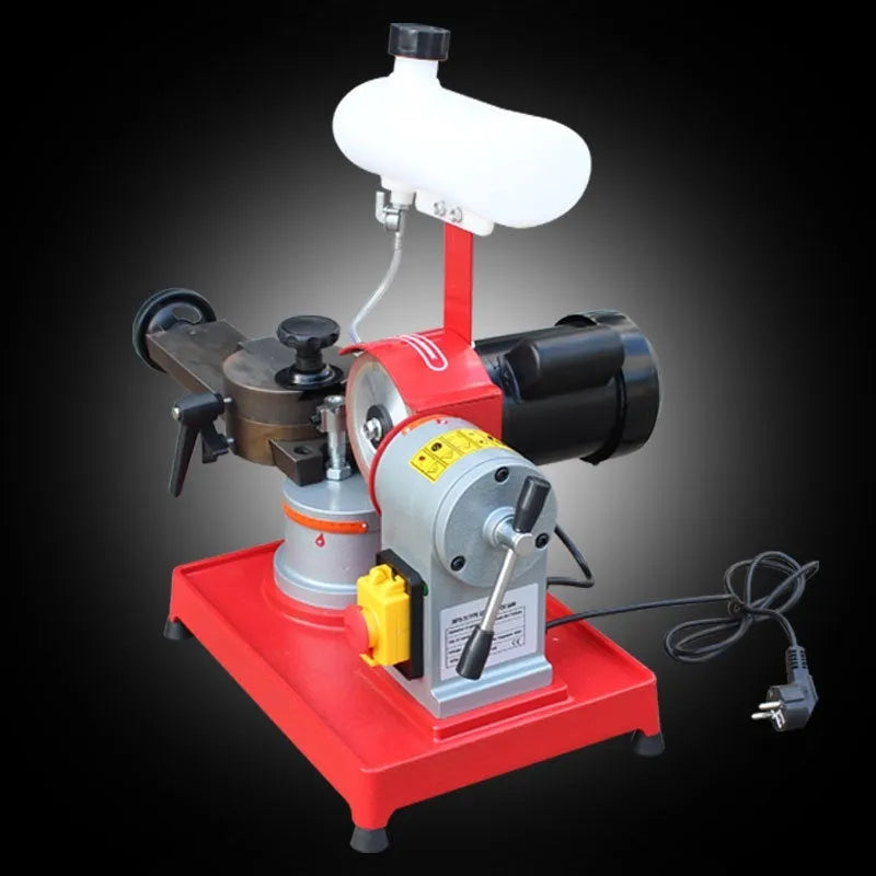 Sharpedge manual grinding machine for alloy circular saw blades on workshop bench