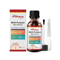 30ml nail care solution bottle with tea tree oil and white willow bark extract alongside included nail file