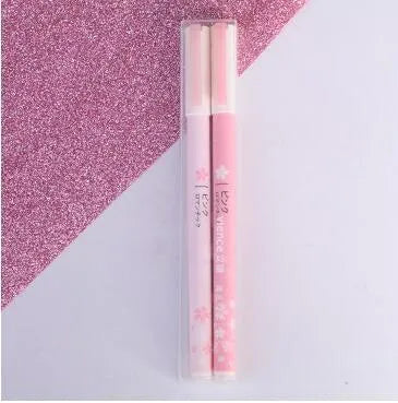 Sakura Series gel pen set showing 0.38mm and 0.5mm tip options in plastic body with refill mechanism