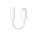 White Lightning to 3.5mm audio adapter cable with 8-pin connector for iPhone compatibility