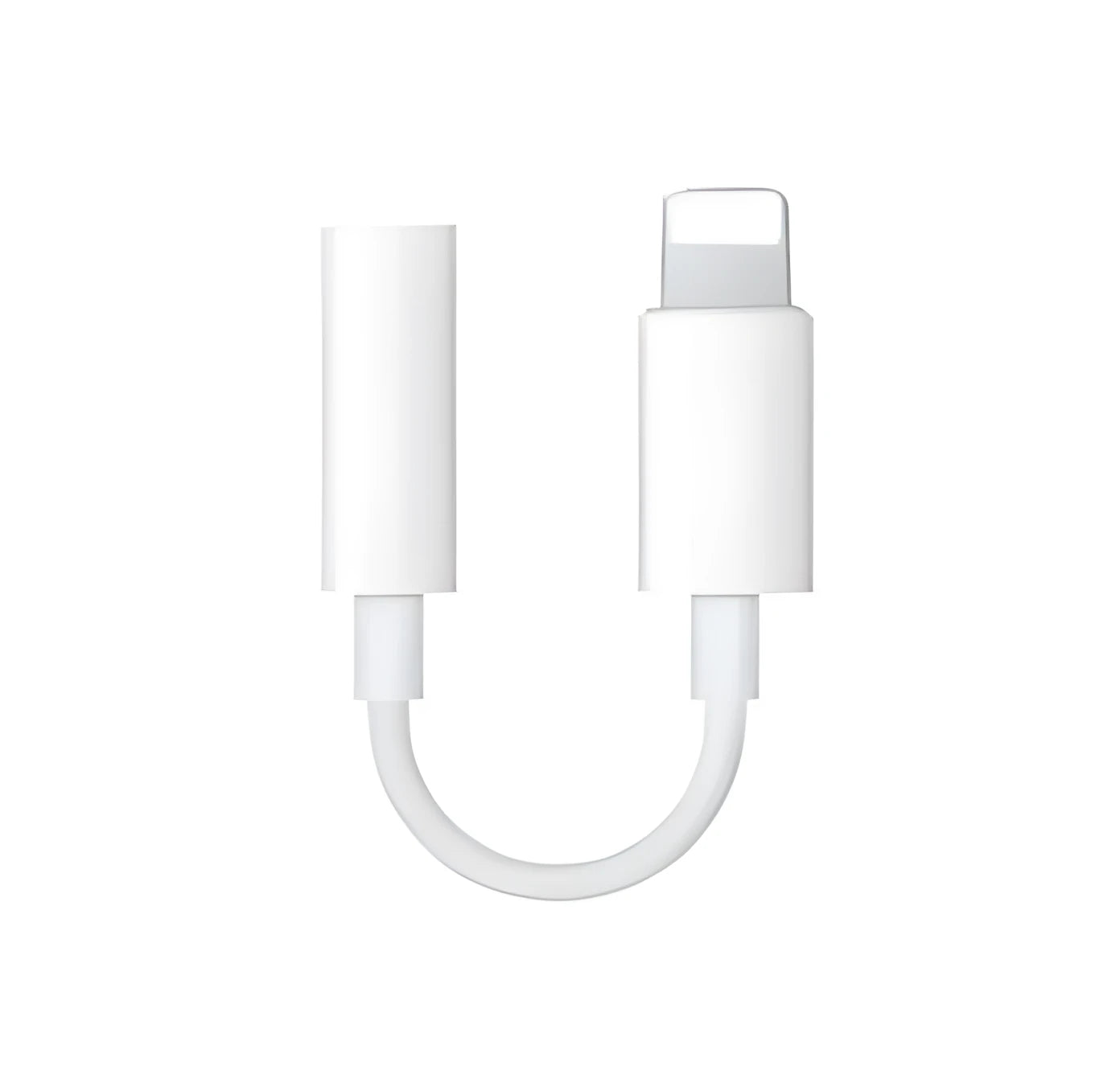 White Lightning to 3.5mm audio adapter cable with 8-pin connector for iPhone compatibility