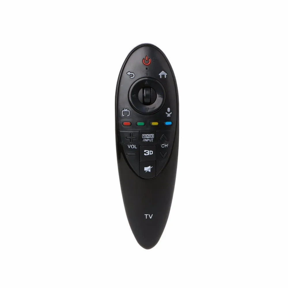 Black LG AN-MR500 television replacement remote control on a white background