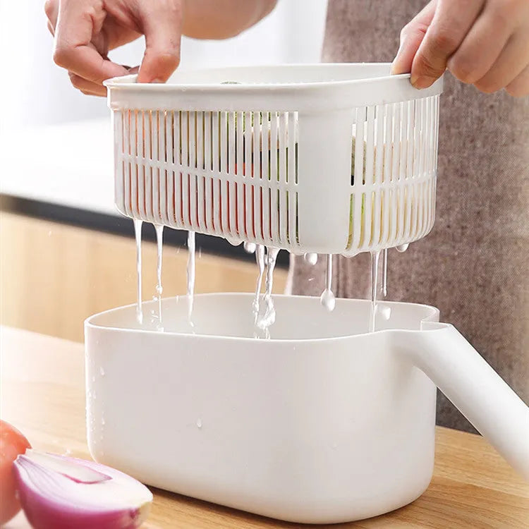 Nordic style kitchen vegetable slicer with multifunctional cutter in blue, grey or khaki colour options