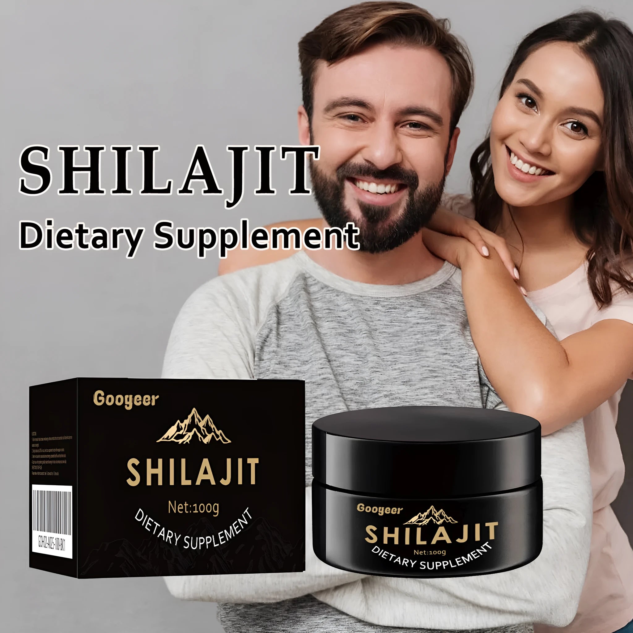 Googeer Shilajit 100g dietary supplement body care solution packaging
