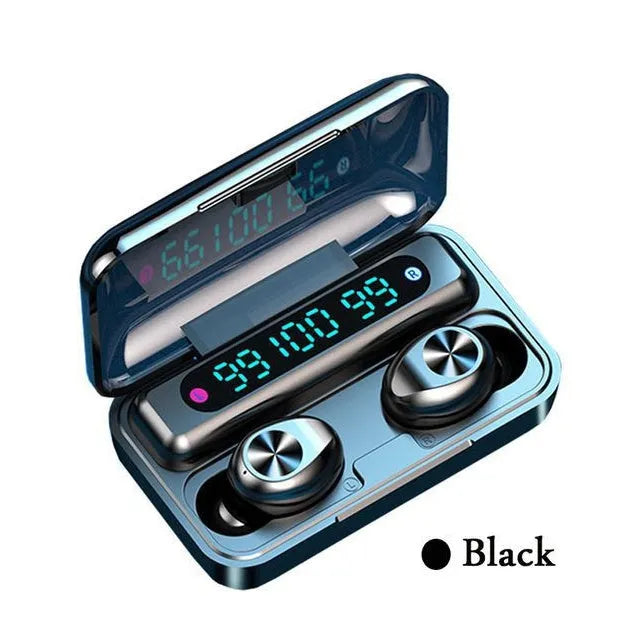 Binaural Bluetooth headset in black with voice control, Bluetooth 5.0, multi-point connection