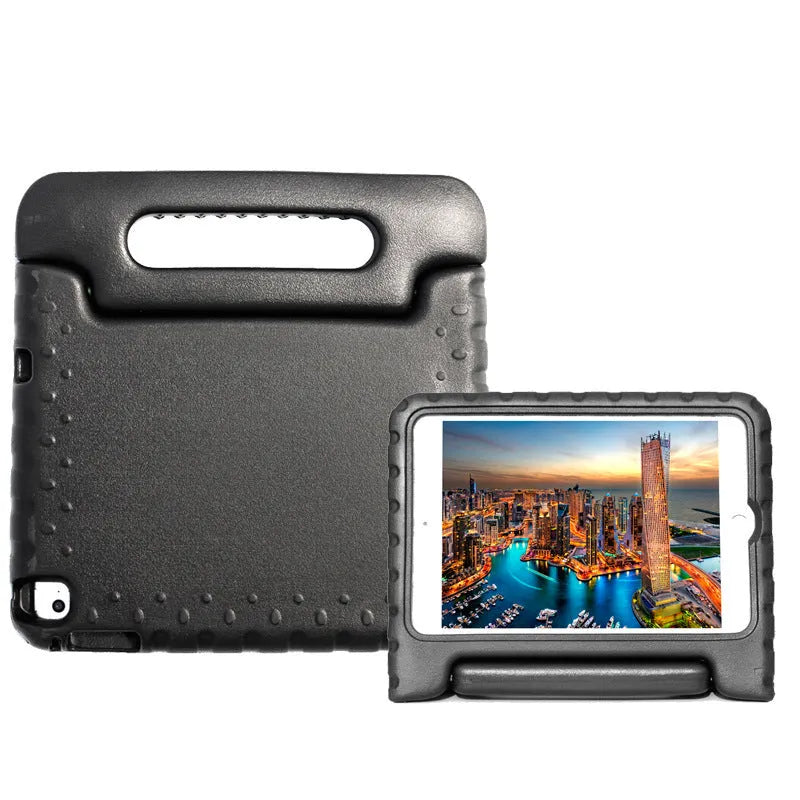 Huawei Enjoy 10.1 inch tablet in an EVA foam protective case, shown in various style and colour options.