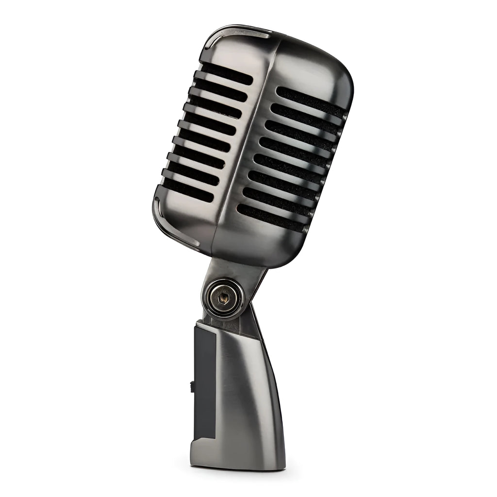 Retro style wireless condenser microphone with cardioid pickup for K song and recording