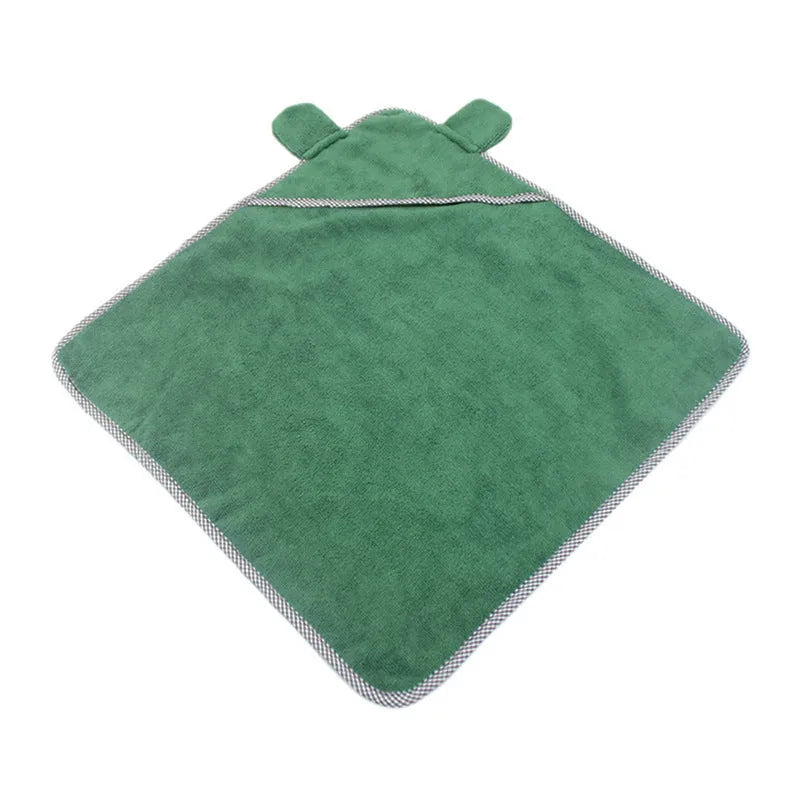 Ultra fine fiber pet towels in grey and green colours for dog and cat baths