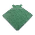 Ultra fine fiber pet towels in grey and green colours for dog and cat baths