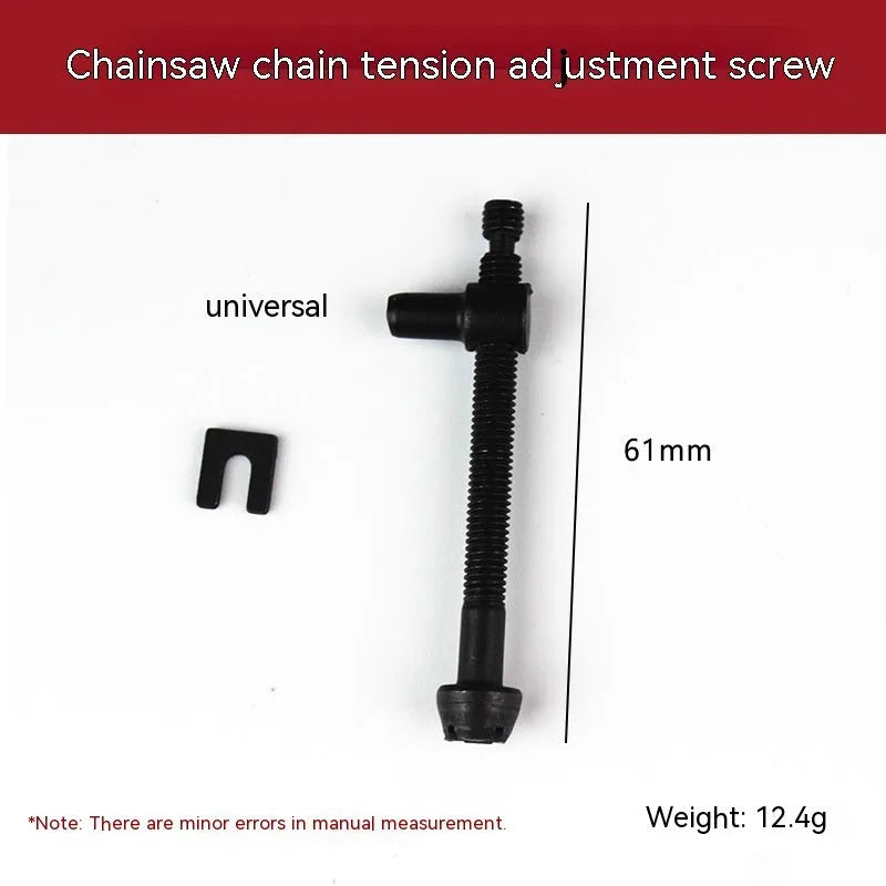 Chainsaw accessory kit showing spools of nylon thread in various diameters and a chainsaw chain