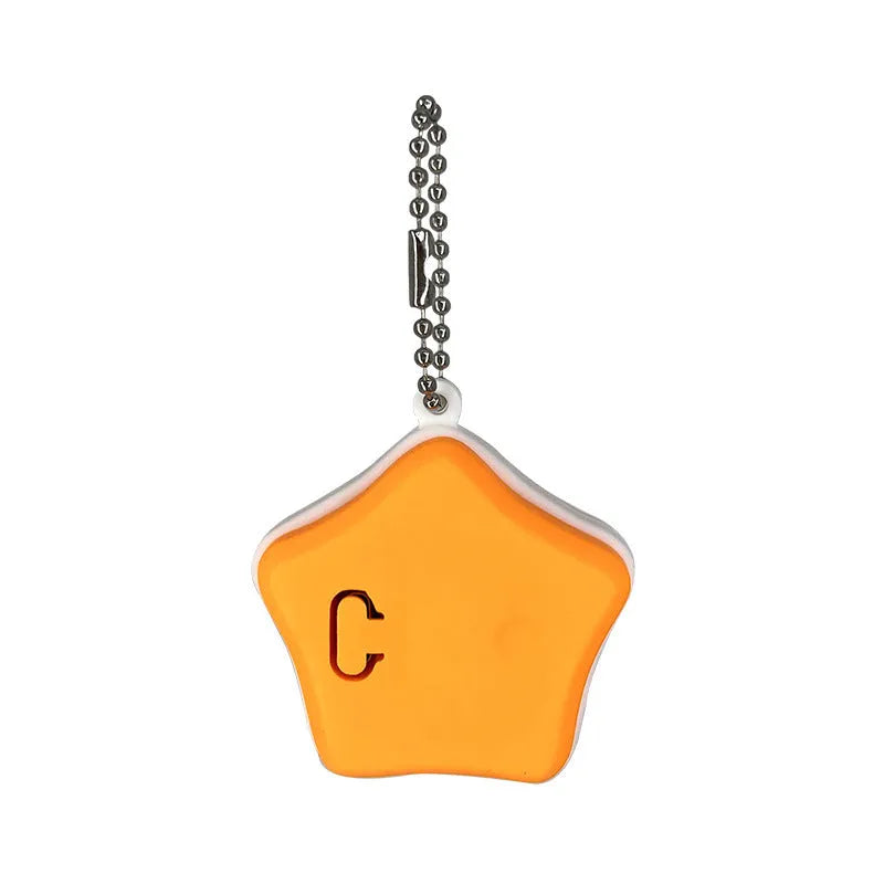 Blue and orange rechargeable silicone pendant light for dogs with three lighting modes