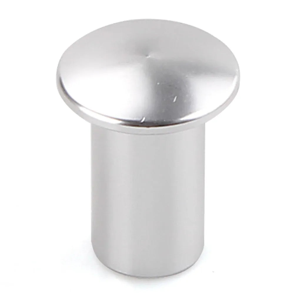 Aluminium alloy handbrake cap for car modification in gold, silver, black, blue, and red colour options.