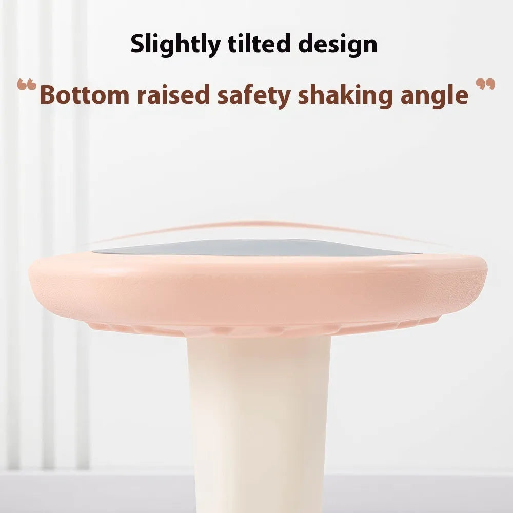 Children's plastic balance rocking stool in multiple colour options