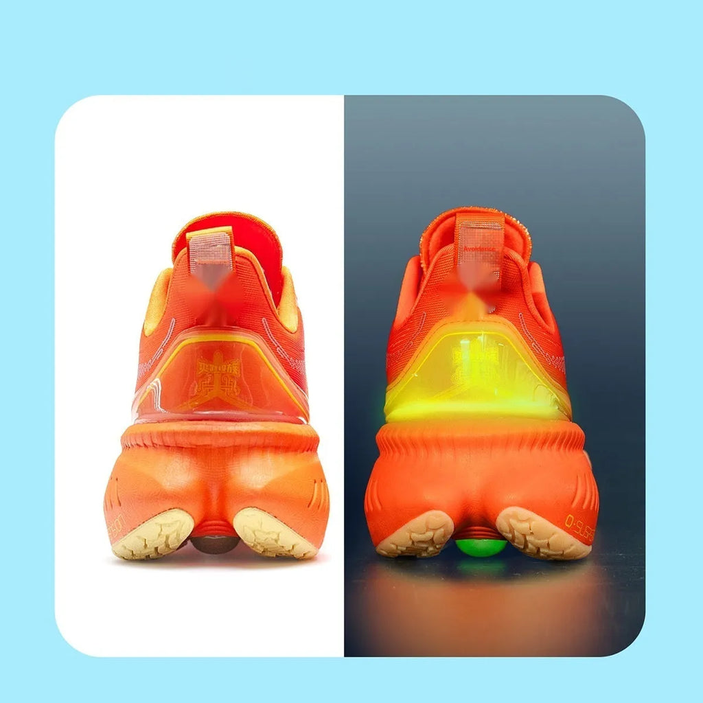 Low-top running shoes with PU mesh upper and rubber sole in multiple colour options