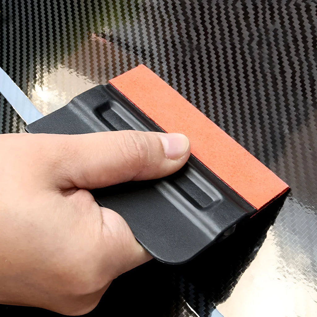 ABS car film scraper tool for colour change vinyl application with choice of pad materials