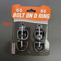 Galvanised black carbon steel floor hook for truck and vehicle load securing