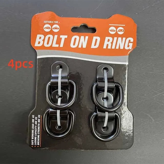 Galvanised black carbon steel floor hook for truck and vehicle load securing
