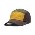Men's khaki quick-dry cotton polyester baseball cap with curved brim, free size.