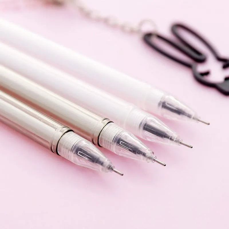 Paper crane rabbit pendant gel pen with 0.38mm tip and 17cm plastic body