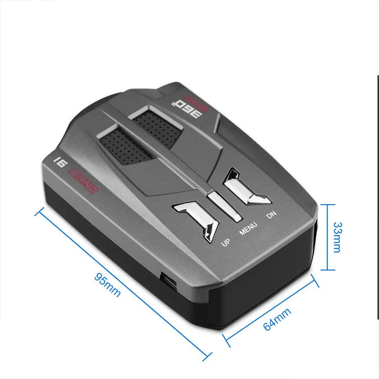 Radar speedometer with digital tube LED display and USB 2.0 interface for 12V security systems
