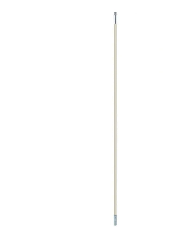 Flexible chimney and dryer pipe cleaning brush with nylon bristles, extended to 600mm length