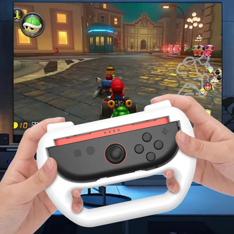 Black ABS game grip accessory for Switch 2 handle, 145x65x100mm size