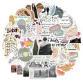 Set of 50 colourful cartoon graffiti waterproof stickers from the Mildew Album series.