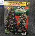 64 LED bead Christmas tree light string with button controller on a 1.8-metre cable.
