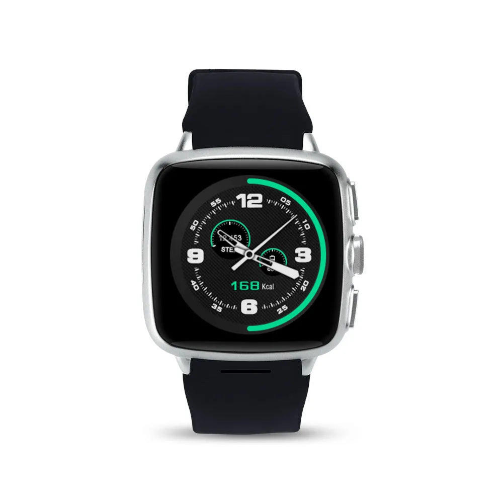 Z01smart watch with 1.54 inch touchscreen showing Android notifications