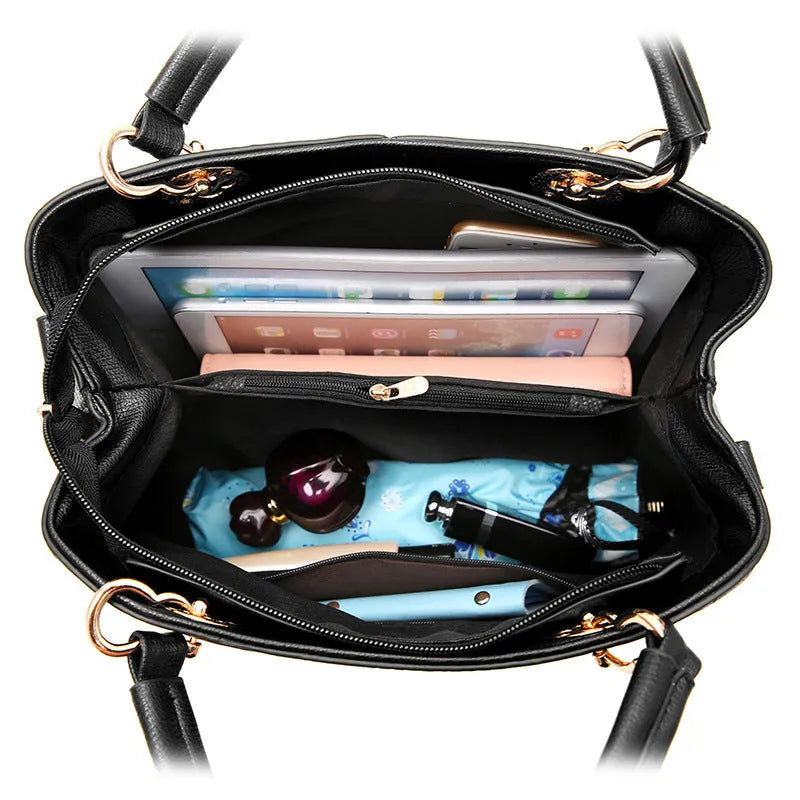 Retro PU handbag with zip closure and shoulder strap in multiple colours.