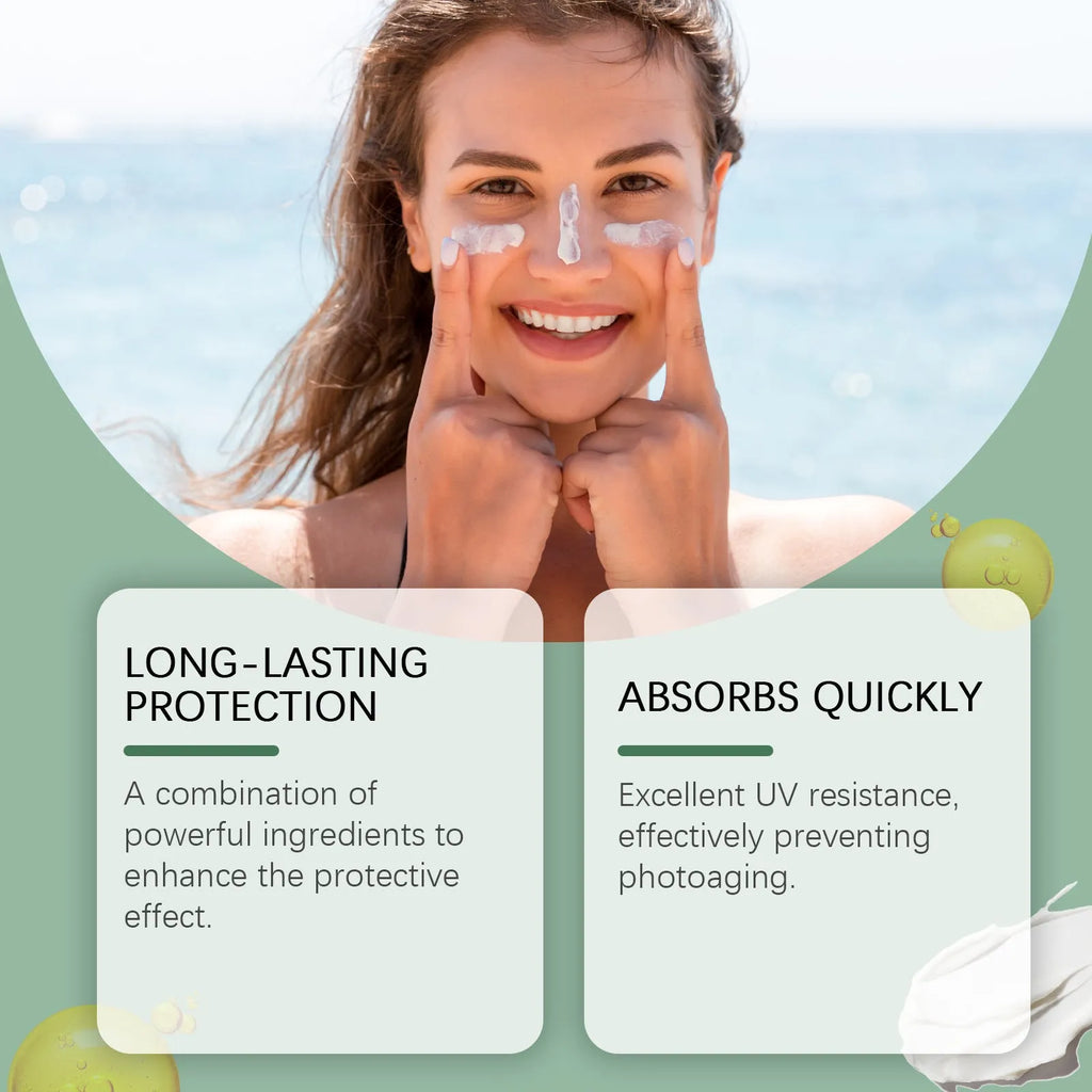 60g protective sunscreen cream tube for summer ultraviolet protection