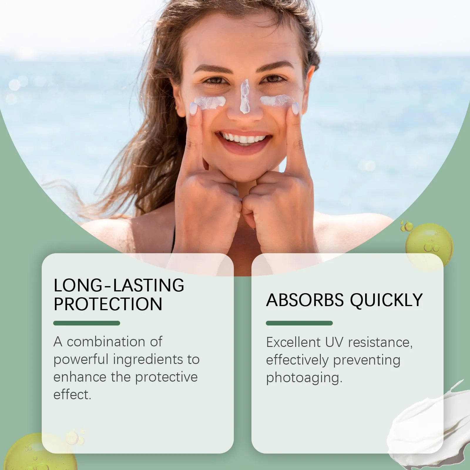 60g protective sunscreen cream tube for summer ultraviolet protection
