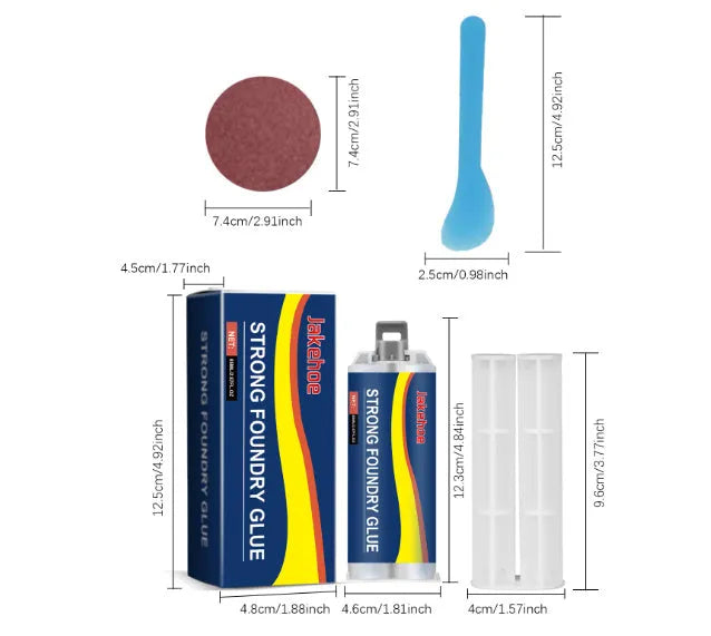 85ml metal epoxy adhesive kit with tools for stainless steel copper aluminum waterproof sealing