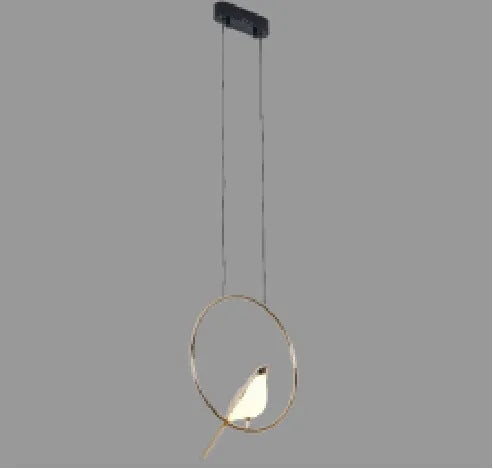 Modern aluminium alloy and iron hall chandelier with adjustable height mechanism and 650mm diameter