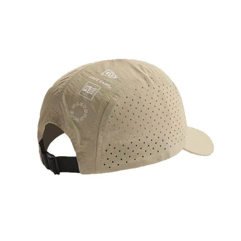 Adjustable dome crown baseball cap in breathable mesh acrylic fabric for summer sun protection