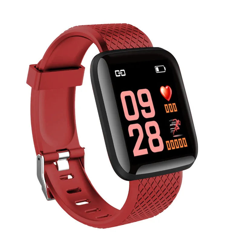 APP sleep monitoring step counting sports bracelet in black with touch operation