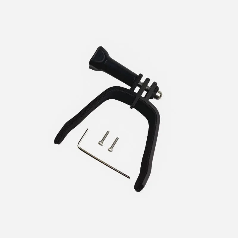 3D printed hard plastic drone expansion bracket with soft sponge contact area for GoPro camera mounting