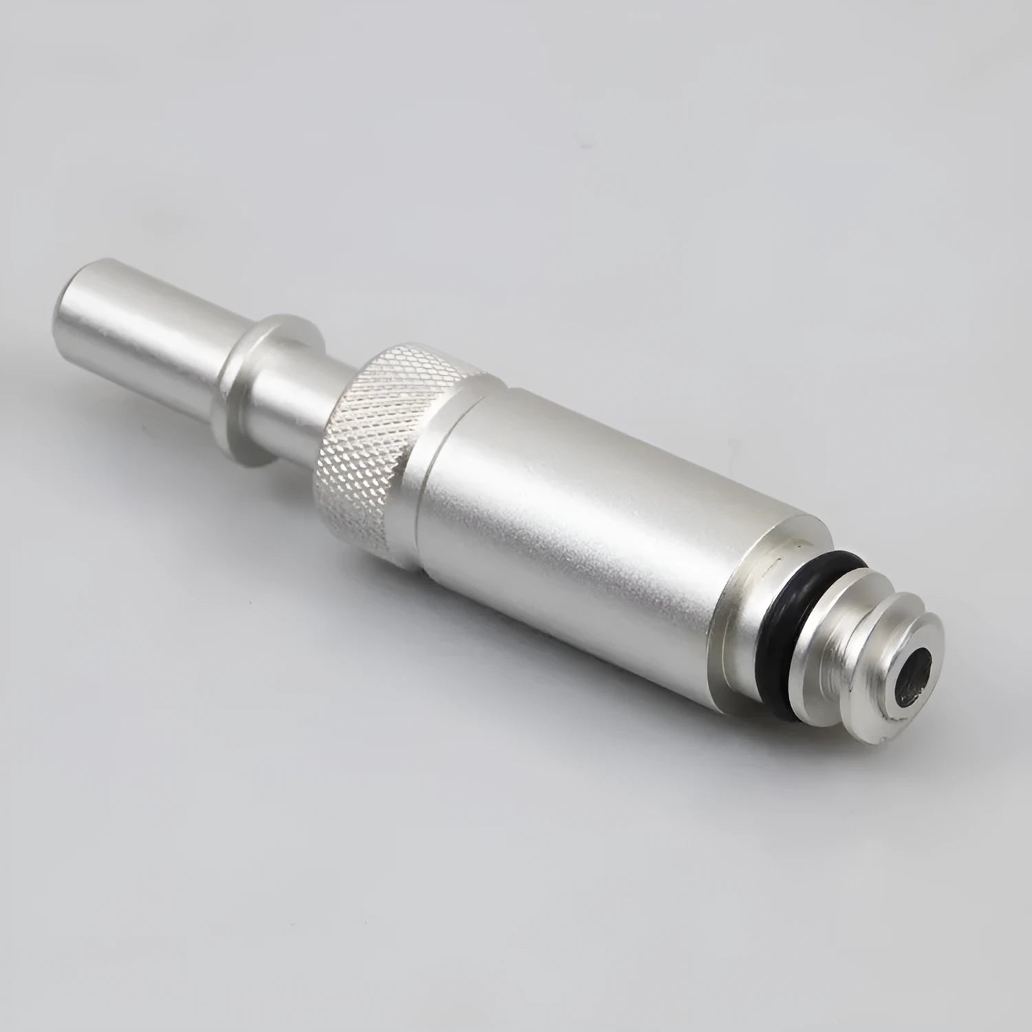 Silver metal transmission refueling joint adapter for 0CK 0B5 MTF gearboxes with VAS6262-9 compatibility