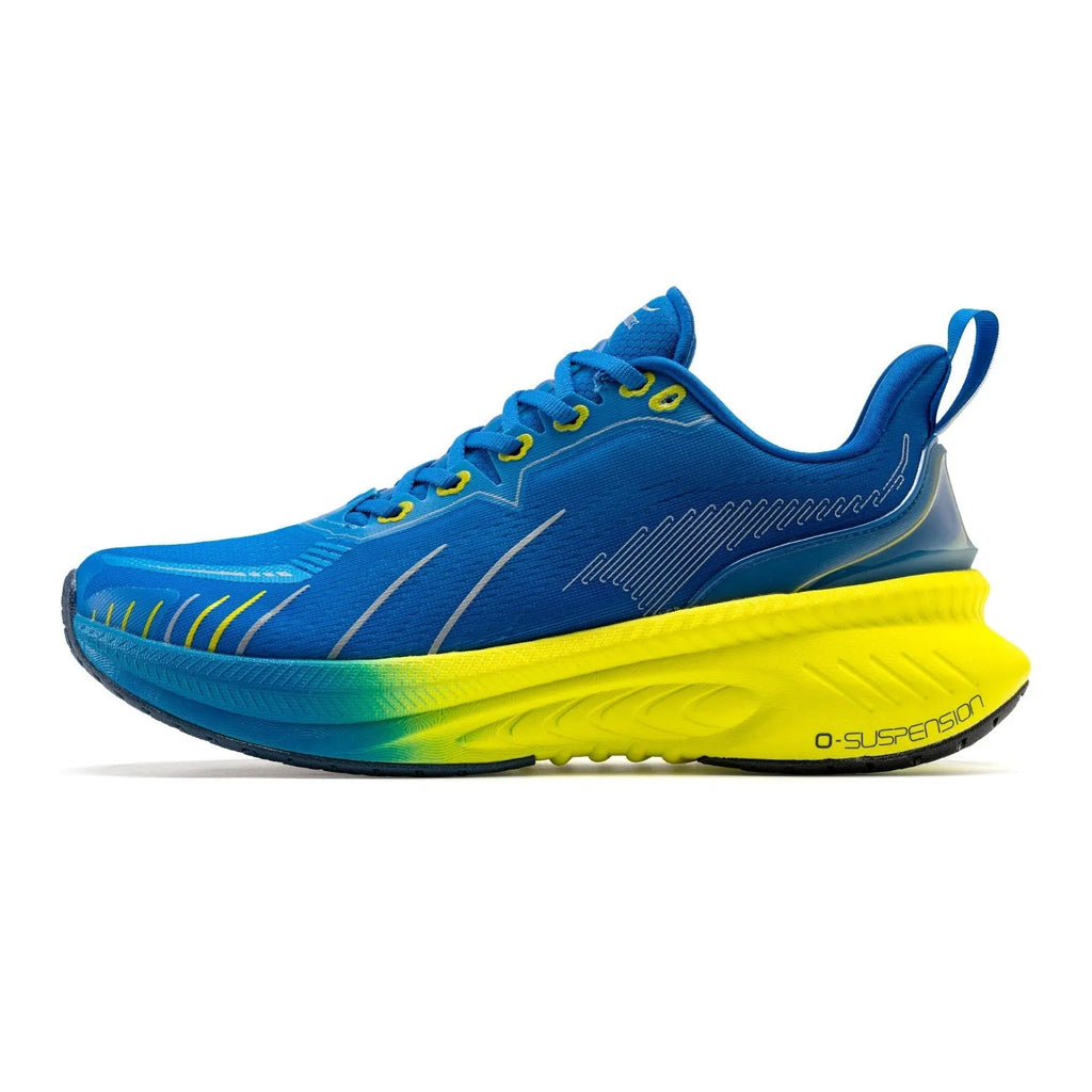 Low-top running shoes with PU mesh upper and rubber sole in multiple colour options