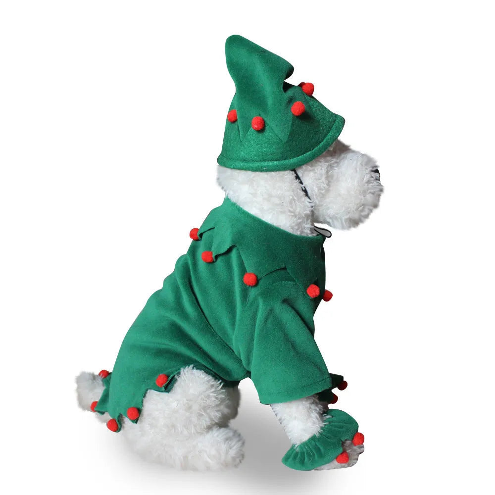 Pet costume collection showing 18 different designs for cats and dogs in polyester cotton fabric