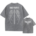Men's oversized loose-fit cotton T-shirt with drop-shoulder short sleeves in various colours.