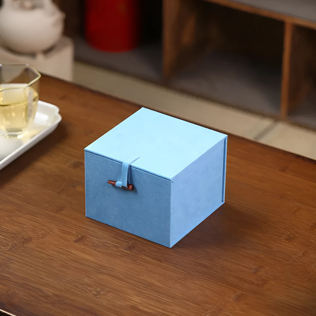 Gray flannel gift box with retro gilding craft finish, three sizes available, from Yixing