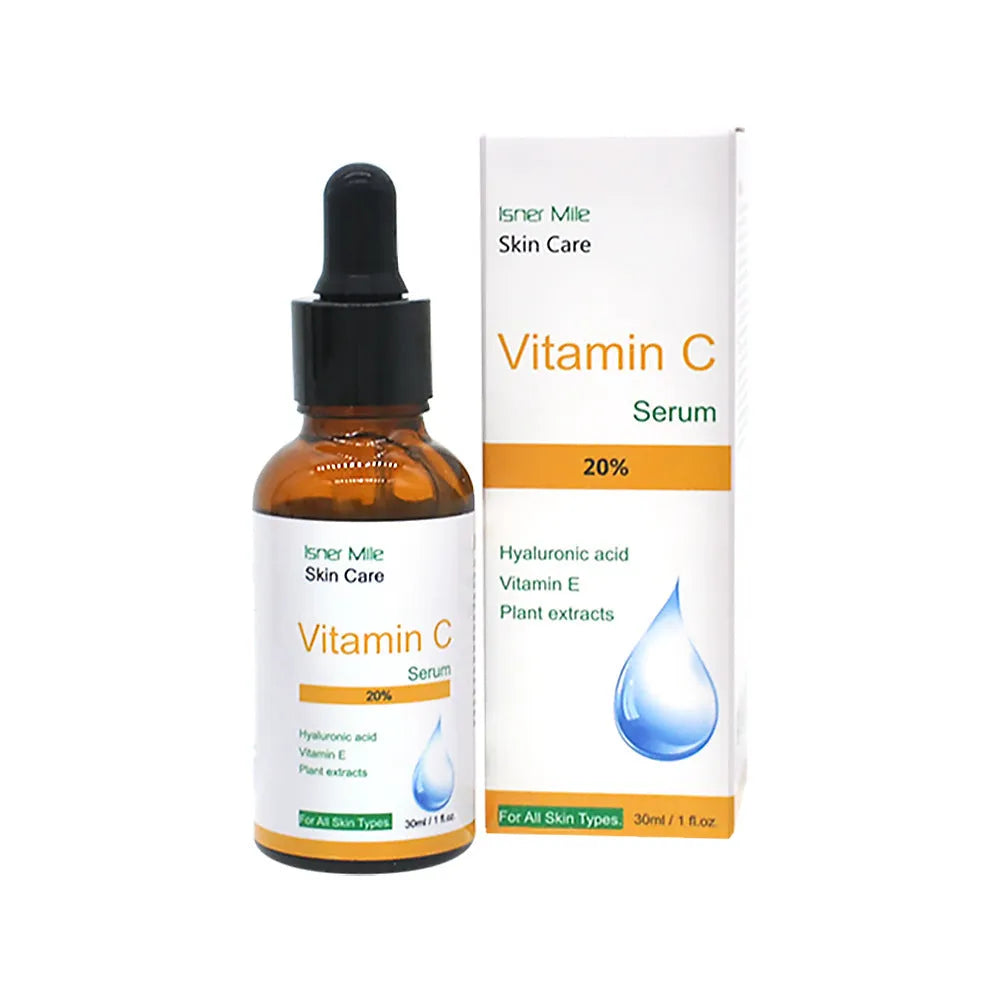 30ml bottle of vitamin C undiluted skin brightening and pore minimising serum essence.