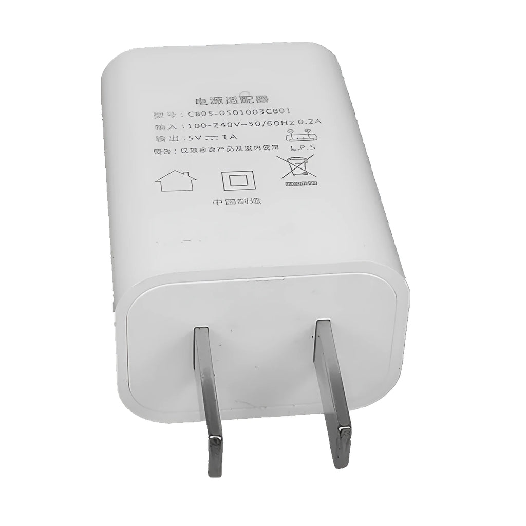 Thin 5V 1A USB charger with CE and FCC marks for mobile phones
