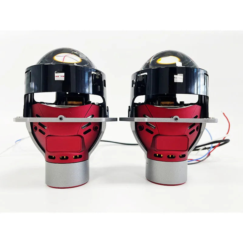 Intelligent follow up steering headlight with aviation aluminium housing and three-inch glass lens