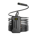 Wireless dual lens inspection endoscope with magnetic tip and hook accessories for pipe and cavity examination