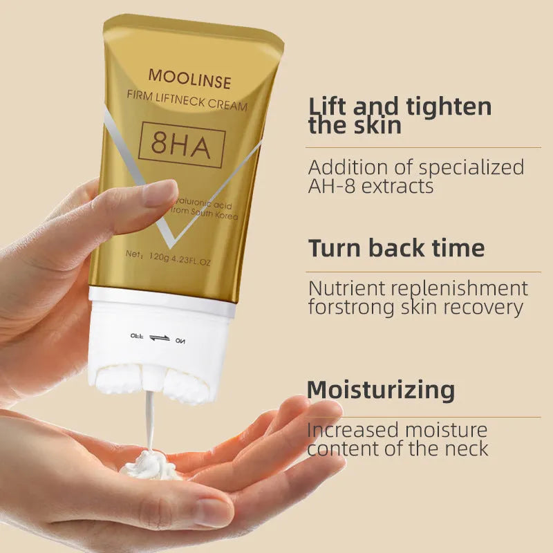 120ml lifting and firming neck massage cream in container for universal skin types